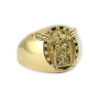 Gold Air Force Eagle Ring by Mike Carroll with 13 diamonds