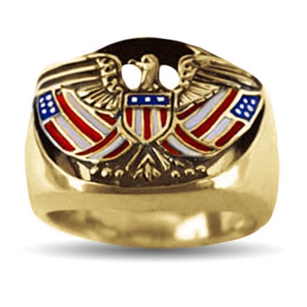 Gold American Eagle Ring