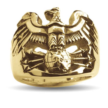 Gold Defender Eagle Ring