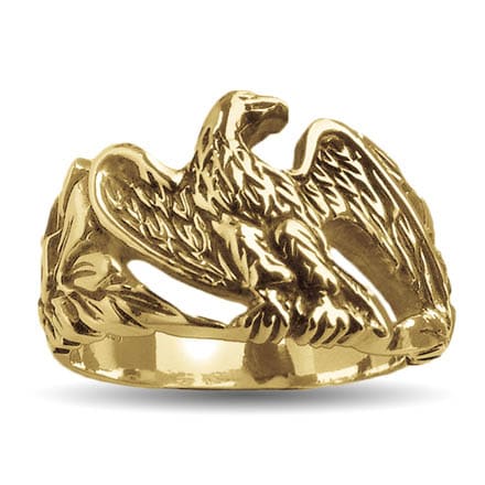 Gold Liberty Eagle Ring